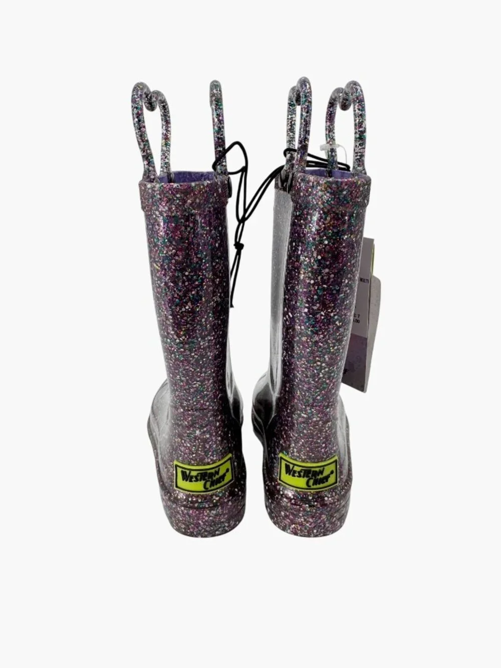 NEW Western Chief Toddler Abby Glitter Rain Boots - Purple